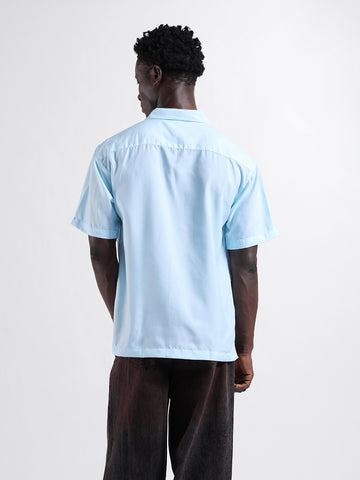 Men's Blue Relaxed Fit Character Printed Shirt