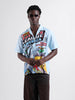 Men's Blue Relaxed Fit Character Printed Shirt