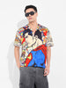 Men's Multicolor Relaxed Fit Superman Character Printed Shirt