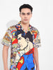 Men's Multicolor Relaxed Fit Superman Character Printed Shirt