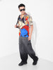Men's Multicolor Relaxed Fit Superman Character Printed Shirt