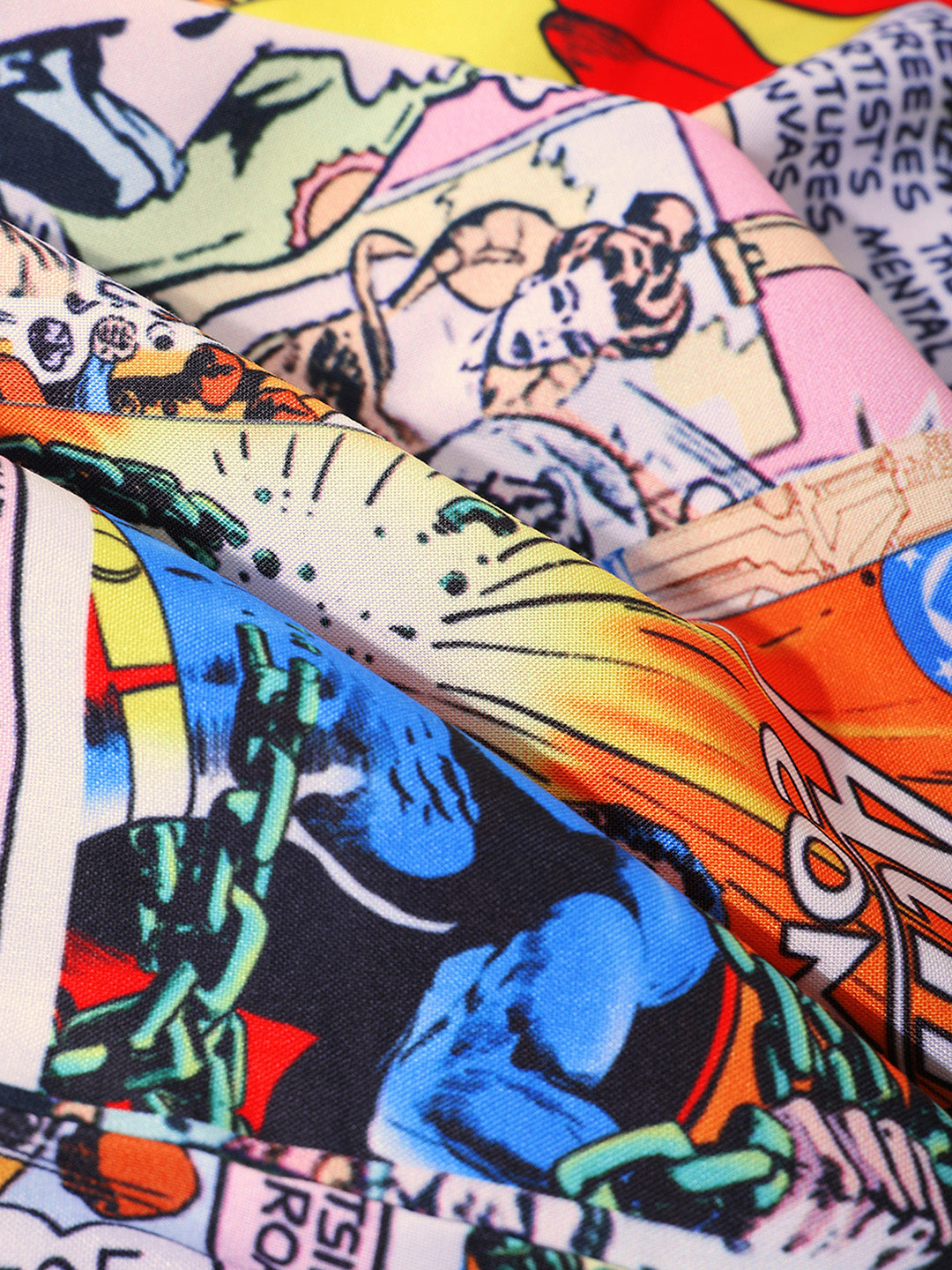 Men's Multicolor Relaxed Fit Superman Character Printed Shirt