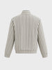 Men's Green Relaxed Fit Vertical Stripes Casual Jacket