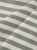 Men's Cream Loose Fit Vertical Stripes Casual Trousers