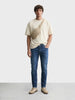 Men's Blue Slim Fit Solid Casual Jeans