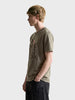 Men's Olive Relaxed Fit Graphic Printed Character Street Wear T-Shirt