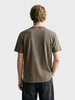 Men's Olive Relaxed Fit Graphic Printed Character Street Wear T-Shirt