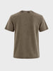 Men's Olive Relaxed Fit Graphic Printed Character Street Wear T-Shirt