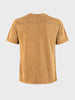 Men's Brown Regular Fit Embroidered Street Wear T-Shirt