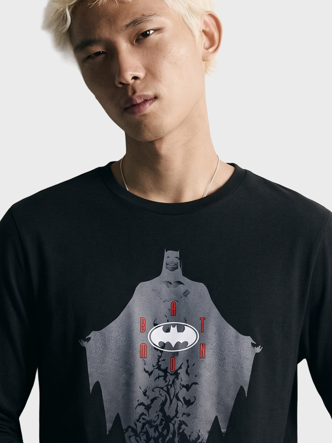 Men's Black Regular Fit Graphic Printed Character Casual T-Shirt