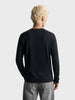 Men's Black Regular Fit Graphic Printed Character Casual T-Shirt