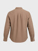 Men's Khaki Relaxed Fit Solid Casual Shirt