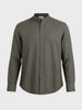 Men's Olive Relaxed Fit Solid Casual Shirt