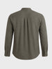 Men's Olive Relaxed Fit Solid Casual Shirt