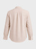 Men's Cream Relaxed Fit Solid Casual Shirt