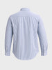 Men's Blue Slim Fit Striped Casual Shirt