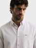 Men's Beige Slim Fit Striped Casual Shirt