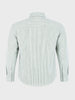 Men's Green Slim Fit Striped Casual Shirt