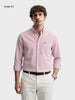 Men's Red Slim Fit Striped Casual Shirt