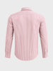 Men's Red Slim Fit Striped Casual Shirt