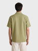 Men's Olive Relaxed Fit Solid Casual Shirt