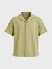 Men's Olive Relaxed Fit Solid Casual Shirt