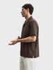 Men's Brown Relaxed Fit Solid Casual Shirt