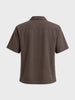 Men's Brown Relaxed Fit Solid Casual Shirt
