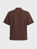 Men's Brown Relaxed Fit Solid Casual Shirt