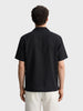 Men's Black Relaxed Fit Solid Casual Shirt
