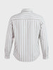 Men's Green Slim Fit Striped Casual Shirt