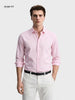 Men's Pink Slim Fit Solid Casual Shirt