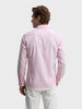 Men's Pink Slim Fit Solid Casual Shirt