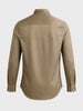 Men's Brown Slim Fit Solid Casual Shirt