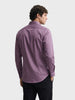 Men's Purple Slim Fit Solid Casual Shirt