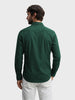 Men's Green Slim Fit Solid Casual Shirt