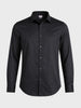 Men's Black Slim Fit Solid Casual Shirt