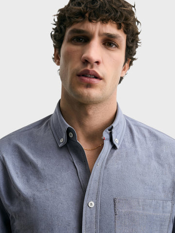 Men's Black Slim Fit Solid Casual Shirt