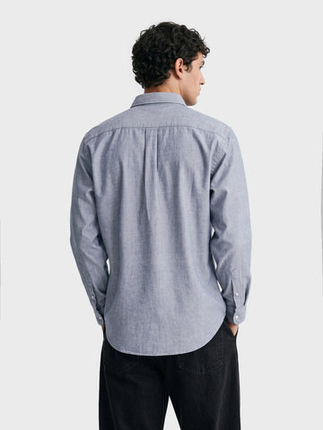 Men's Black Slim Fit Solid Casual Shirt