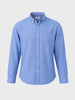 Men's Blue Slim Fit Solid Casual Shirt