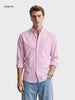 Men's Pink Slim Fit Solid Casual Shirt