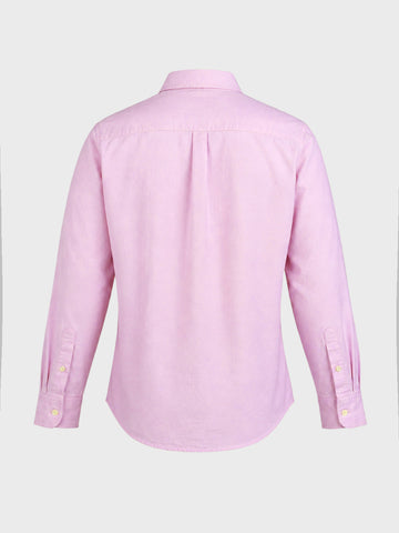 Men's Pink Slim Fit Solid Casual Shirt