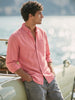 Men's Pink Slim Fit Solid Casual Shirt