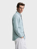 Men's Green Slim Fit Solid Casual Shirt