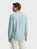 Men's Green Slim Fit Solid Casual Shirt