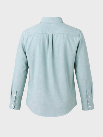 Men's Green Slim Fit Solid Casual Shirt