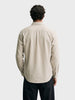 Men's Beige Slim Fit Solid Casual Shirt