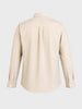 Men's Beige Slim Fit Solid Casual Shirt