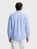 Men's Blue Slim Fit Solid Casual Shirt