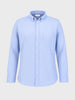 Men's Blue Slim Fit Solid Casual Shirt